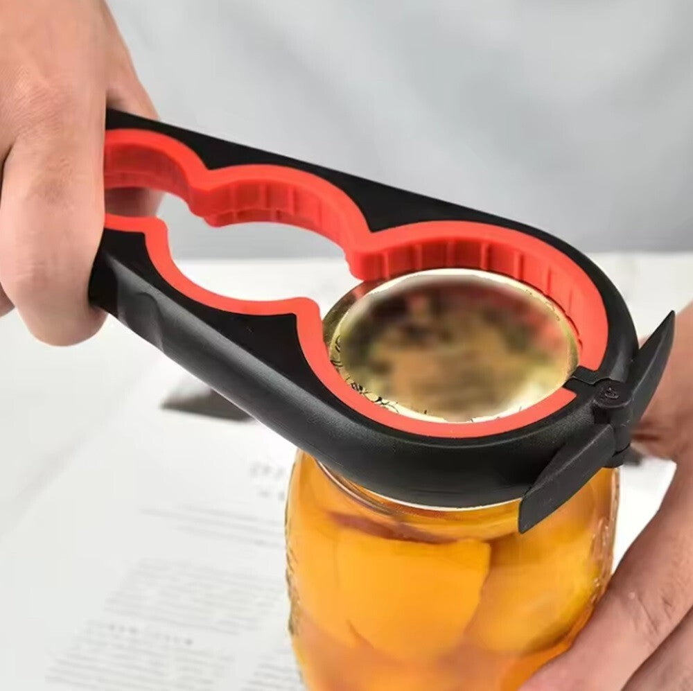 5 in 1 Jar Bottle Can Opener Multi Function Manual Kitchen Tool Lids Tab Cap