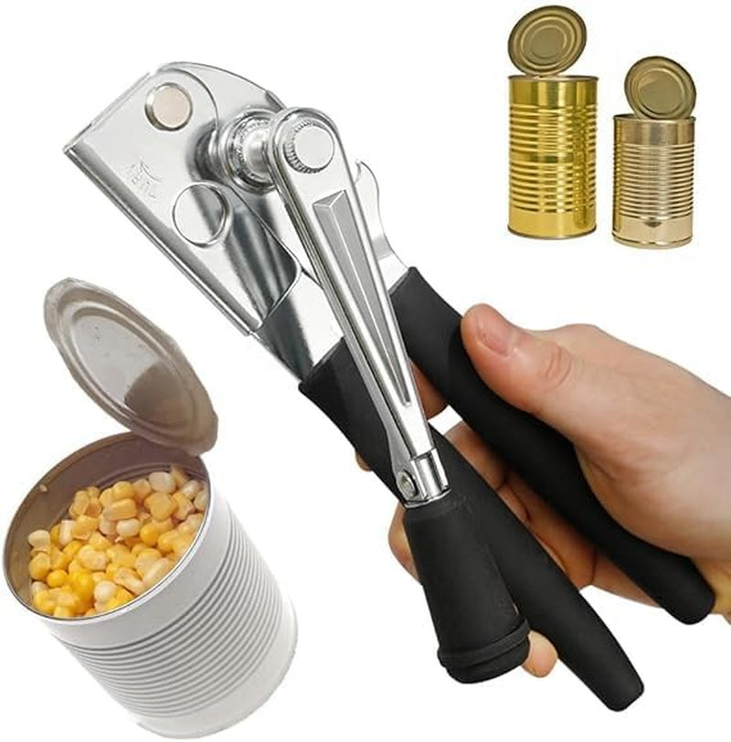 Stainless Steel Heavy Duty Hand Crank Manual Can Opener for Kitchen Camping