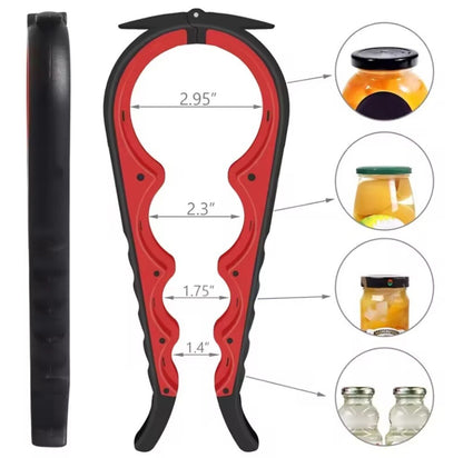5 in 1 Jar Bottle Can Opener Multi Function Manual Kitchen Tool Lids Tab Cap