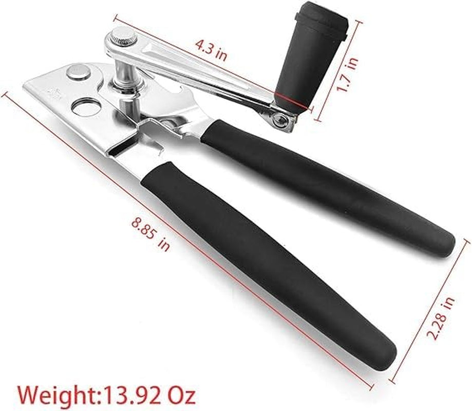 Stainless Steel Heavy Duty Hand Crank Manual Can Opener for Kitchen Camping