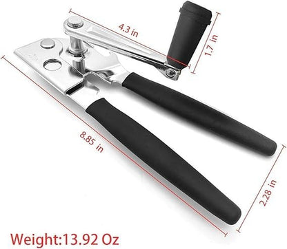 Stainless Steel Heavy Duty Hand Crank Manual Can Opener for Kitchen Camping